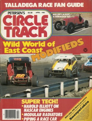 CIRCLE TRACK 1983 APR - SMOKEY SPECIAL, 1925 TONY SIMON, MLLER 122, HENELL